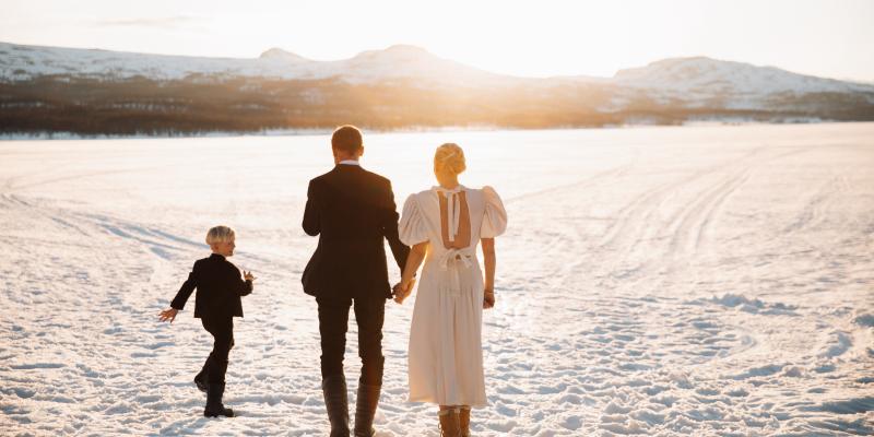 Mountain wedding in Fjällnäs, Sweden