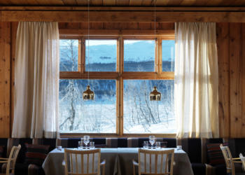 Restaurang Näset i Fjällnäs med vacker utsikt