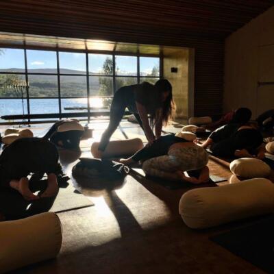 Yoga på Fjällnäs i sommar