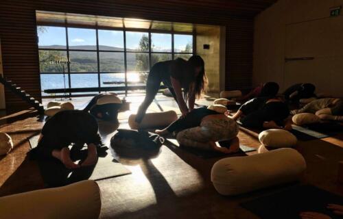 Yoga på Fjällnäs i sommar
