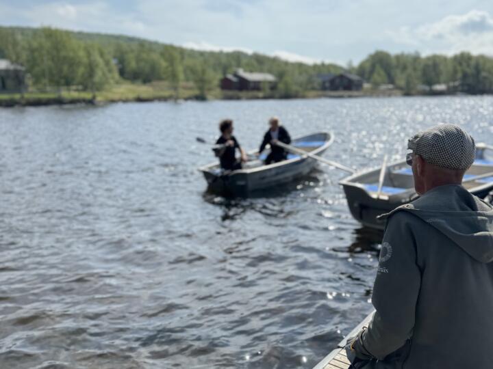 Börja fjällturen vid bryggan